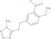 5-[(4-Methoxy-3-nitrobenzyl)thio]-1-methyl-1H-tetrazole