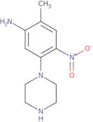 (2-Methyl-4-nitro-5-piperazin-1-ylphenyl)amine