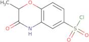 2-Methyl-3-oxo-3,4-dihydro-2H-1,4-benzoxazine-6-sulfonyl chloride