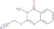 [(3-Methyl-4-oxo-3,4-dihydroquinazolin-2-yl)thio]acetonitrile