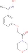 (1E)-1-[3-(2-Morpholin-4-yl-2-oxoethoxy)phenyl]ethanone oxime