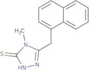 4-Methyl-5-(1-naphthylmethyl)-4H-1,2,4-triazole-3-thiol