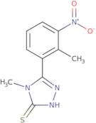 4-Methyl-5-(2-methyl-3-nitrophenyl)-4H-1,2,4-triazole-3-thiol