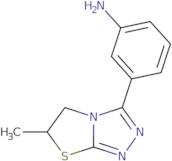 [3-(6-Methyl-5,6-dihydro[1,3]thiazolo[2,3-c][1,2,4]triazol-3-yl)phenyl]amine