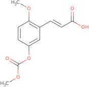 (2E)-3-{2-Methoxy-5-[(methoxycarbonyl)oxy]phenyl}acrylic acid