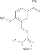 1-(4-Methoxy-3-{[(1-methyl-1H-tetrazol-5-yl)thio]methyl}phenyl)ethanone