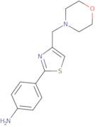 {4-[4-(Morpholin-4-ylmethyl)-1,3-thiazol-2-yl]phenyl}amine