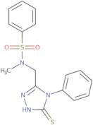 N-[(5-Mercapto-4-phenyl-4H-1,2,4-triazol-3-yl)methyl]-N-methylbenzenesulfonamide