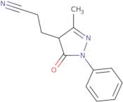 3-(3-Methyl-5-oxo-1-phenyl-4,5-dihydro-1H-pyrazol-4-yl)propanenitrile