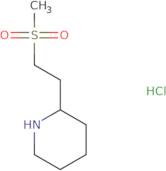 2-[2-(Methylsulfonyl)ethyl]piperidine hydrochloride