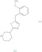 3-[5-(2-Methoxybenzyl)-1,3-oxazol-2-yl]piperidine dihydrochloride