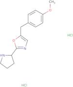 5-(4-Methoxybenzyl)-2-pyrrolidin-2-yl-1,3-oxazole dihydrochloride