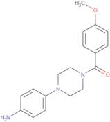 {4-[4-(4-Methoxybenzoyl)piperazin-1-yl]phenyl}amine