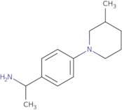 {1-[4-(3-Methylpiperidin-1-yl)phenyl]ethyl}amine