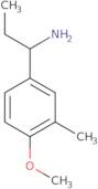 [1-(4-Methoxy-3-methylphenyl)propyl]amine