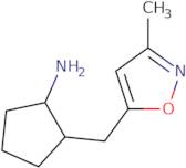 {2-[(3-Methylisoxazol-5-yl)methyl]cyclopentyl}amine