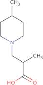 2-Methyl-3-(4-methylpiperidin-1-yl)propanoic acid