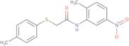 N-(2-Methyl-5-nitrophenyl)-2-[(4-methylphenyl)thio]acetamide