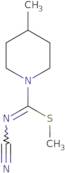 Methyl N-cyano-4-methylpiperidine-1-carbimidothioate