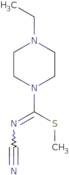 Methyl N-cyano-4-ethylpiperazine-1-carbimidothioate