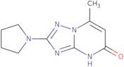 7-Methyl-2-pyrrolidin-1-yl[1,2,4]triazolo[1,5-a]pyrimidin-5(4H)-one