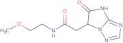 N-(2-Methoxyethyl)-2-(5-oxo-5,6-dihydro-4H-imidazo[1,2-b][1,2,4]triazol-6-yl)acetamide