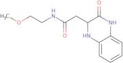 N-(2-Methoxyethyl)-2-(3-oxo-1,2,3,4-tetrahydroquinoxalin-2-yl)acetamide