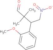 3-(2-Methoxyphenyl)-2,2-dimethyl-4-nitrobutanal