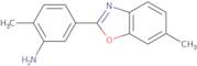 [2-Methyl-5-(6-methyl-1,3-benzoxazol-2-yl)phenyl]amine