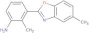 [2-Methyl-3-(5-methyl-1,3-benzoxazol-2-yl)phenyl]amine