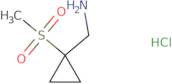 {[1-(Methylsulfonyl)cyclopropyl]methyl}amine hydrochloride