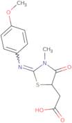 {2-[(4-Methoxyphenyl)imino]-3-methyl-4-oxo-1,3-thiazolidin-5-yl}acetic acid