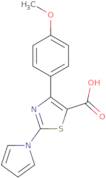 4-(4-Methoxyphenyl)-2-(1H-pyrrol-1-yl)-1,3-thiazole-5-carboxylic acid