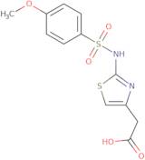 (2-{[(4-Methoxyphenyl)sulfonyl]amino}-1,3-thiazol-4-yl)acetic acid