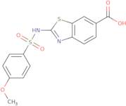 2-{[(4-Methoxyphenyl)sulfonyl]amino}-1,3-benzothiazole-6-carboxylic acid