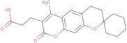 3-(6'-Methyl-8'-oxo-3',4'-dihydro-8'H-spiro[cyclohexane-1,2'-pyrano[3,2-g]chromen]-7'-yl)propanoic…