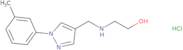 2-({[1-(3-Methylphenyl)-1H-pyrazol-4-yl]methyl}amino)ethanol hydrochloride