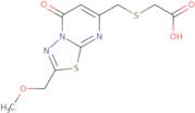 ({[2-(Methoxymethyl)-5-oxo-5H-[1,3,4]thiadiazolo[3,2-a]pyrimidin-7-yl]methyl}thio)acetic acid