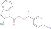 2-(2-Methyl-2,3-dihydro-1H-indol-1-yl)-2-oxoethyl 4-aminobenzoate