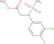 Methyl N-(3-chloro-4-fluorophenyl)-N-(methylsulfonyl)glycinate