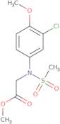 Methyl N-(3-chloro-4-methoxyphenyl)-N-(methylsulfonyl)glycinate