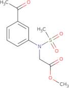 Methyl N-(3-acetylphenyl)-N-(methylsulfonyl)glycinate