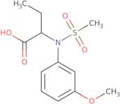 2-[(3-Methoxyphenyl)(methylsulfonyl)amino]butanoic acid