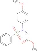 Methyl N-(4-methoxyphenyl)-N-(phenylsulfonyl)glycinate