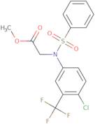 Methyl N-[4-chloro-3-(trifluoromethyl)phenyl]-N-(phenylsulfonyl)glycinate