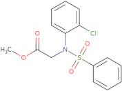 Methyl N-(2-chlorophenyl)-N-(phenylsulfonyl)glycinate