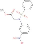 Methyl N-(3-nitrophenyl)-N-(phenylsulfonyl)glycinate