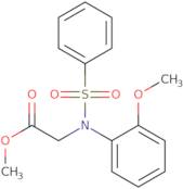 Methyl N-(2-methoxyphenyl)-N-(phenylsulfonyl)glycinate