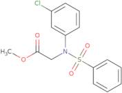 Methyl N-(3-chlorophenyl)-N-(phenylsulfonyl)glycinate