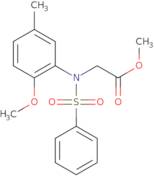 Methyl N-(2-methoxy-5-methylphenyl)-N-(phenylsulfonyl)glycinate